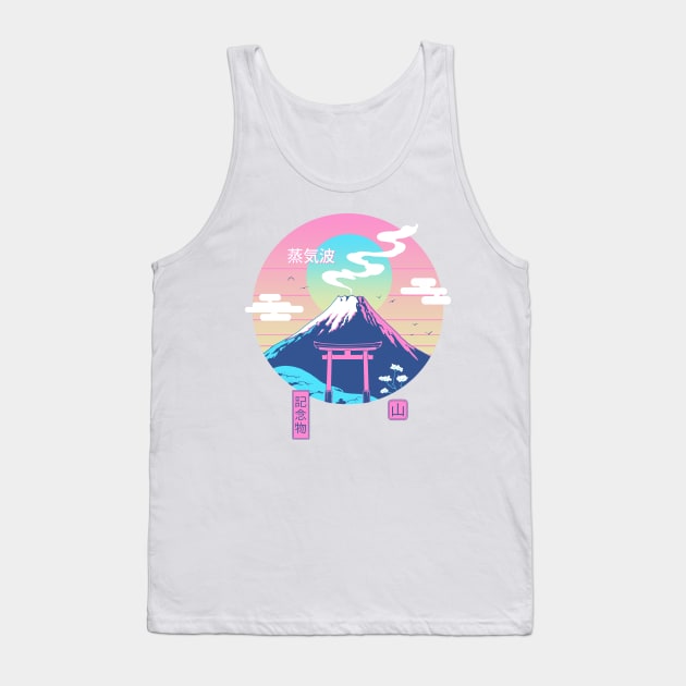 Fuji Wave Tank Top by Vincent Trinidad Art